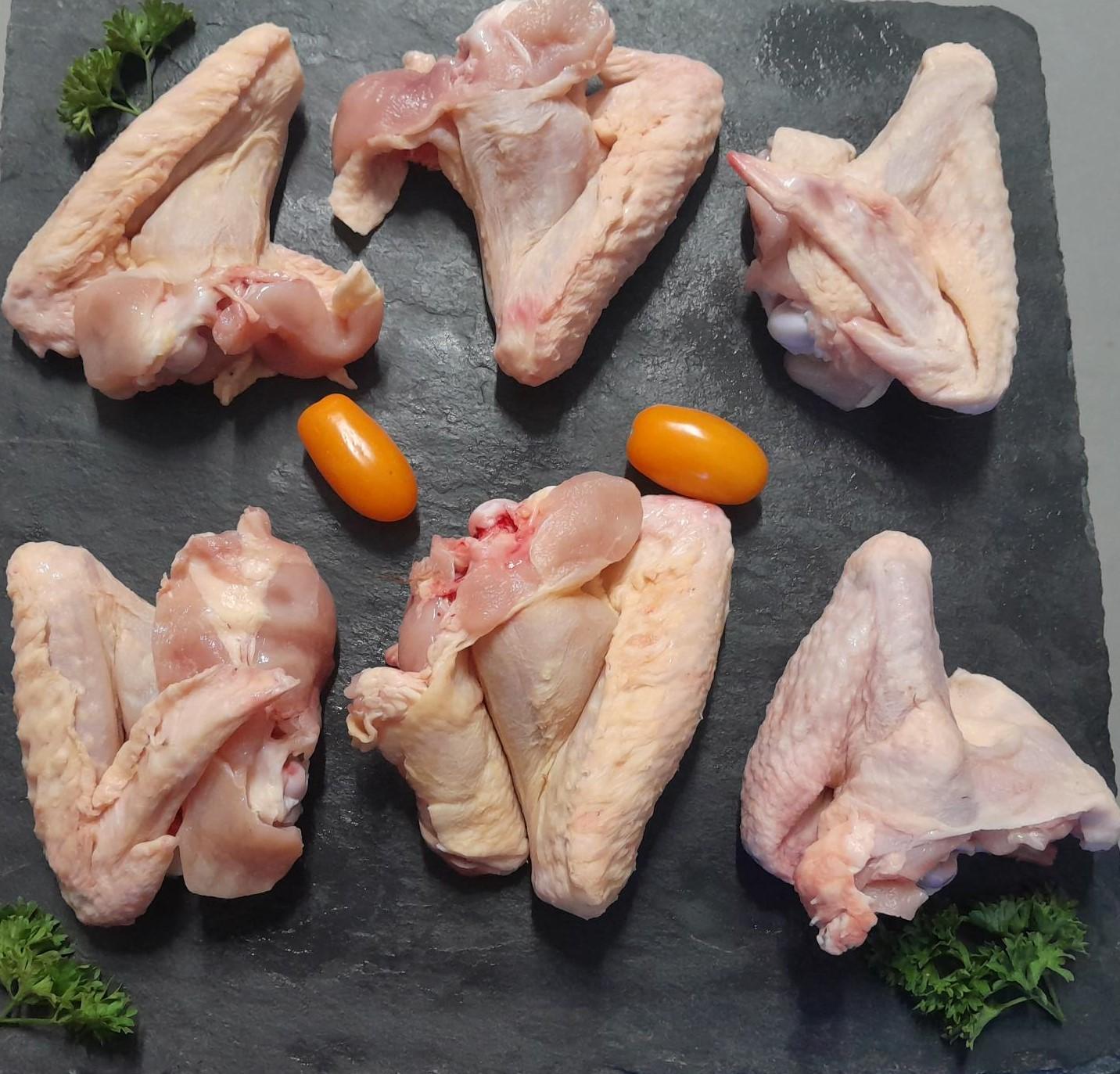 Ailes de poulet  x6 (environs 650 gr)